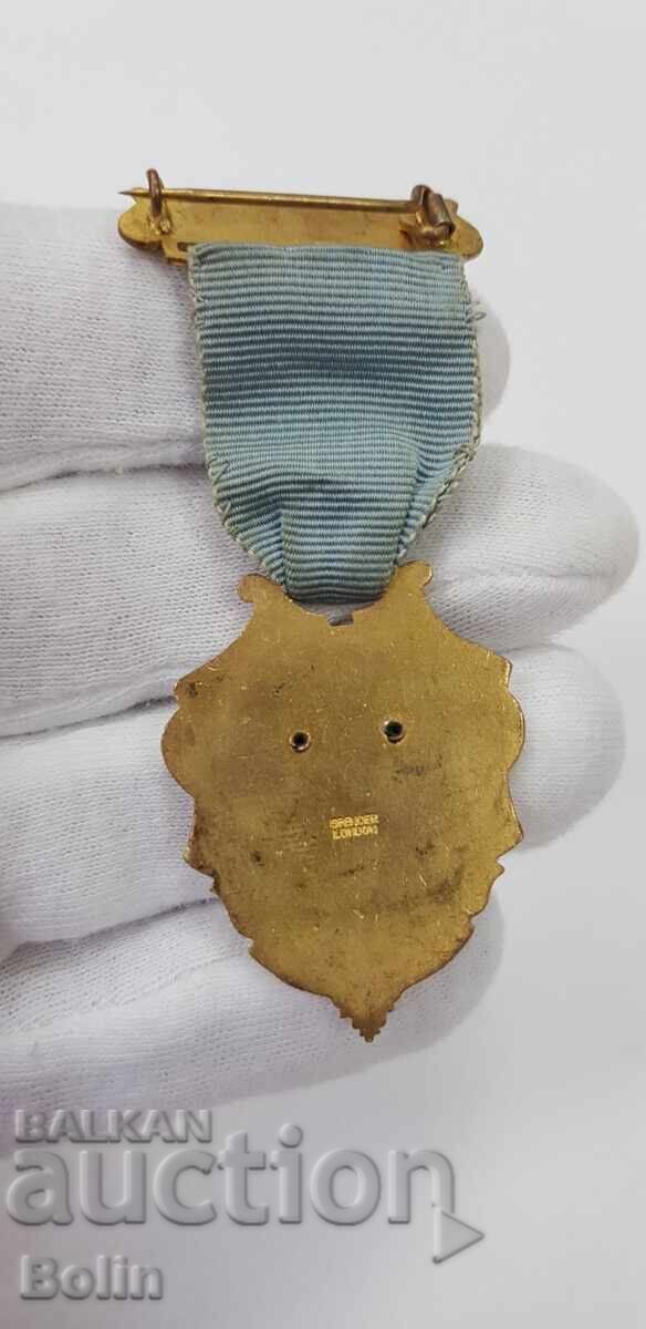 Колекционен Масонски медал,орден,знак 1954г. Англия, Лондон - 6