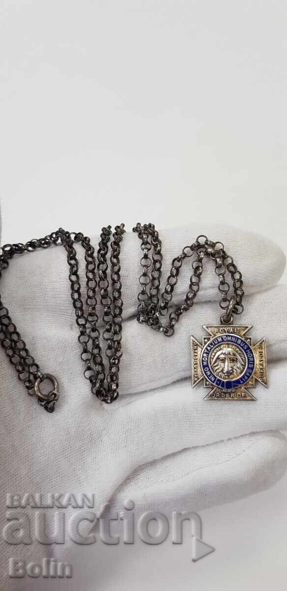 Collectible Masonic pendant, enamel sign - early 20th century with price 130.00 BGN | € 66.47