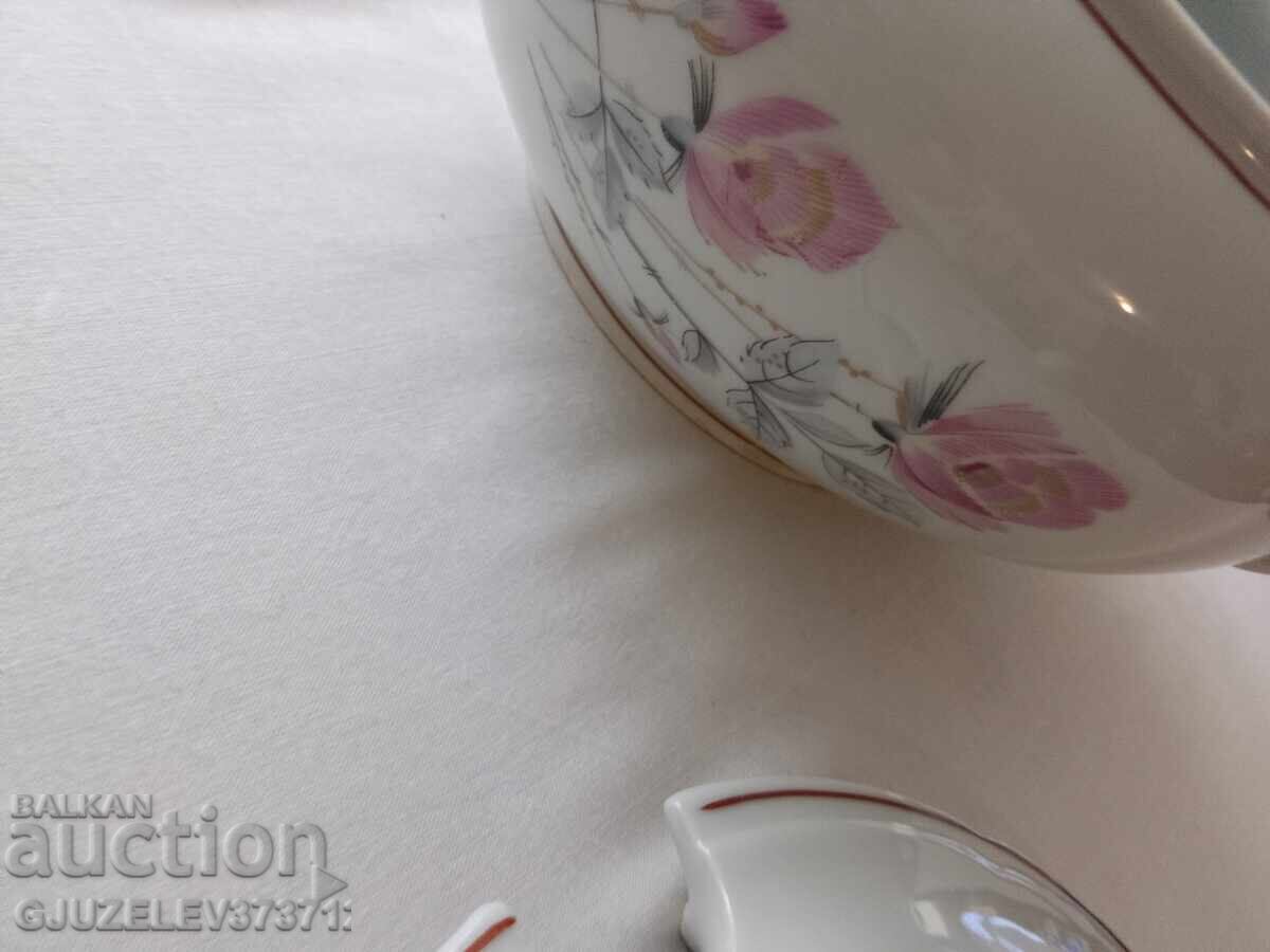 Σουπιέρα ρετρό βίντατζ βουλγαρικής πορσελάνης Ισις - 6 Σουπιέρα ρετρό βίντατζ βουλγαρικής πορσελάνης Ισις - 6