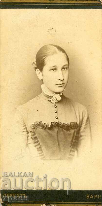 СТАРА ФОТОГРАФИЯ - КАРТОН - К.АЛБРЕХТ – ВАРНА - М1428