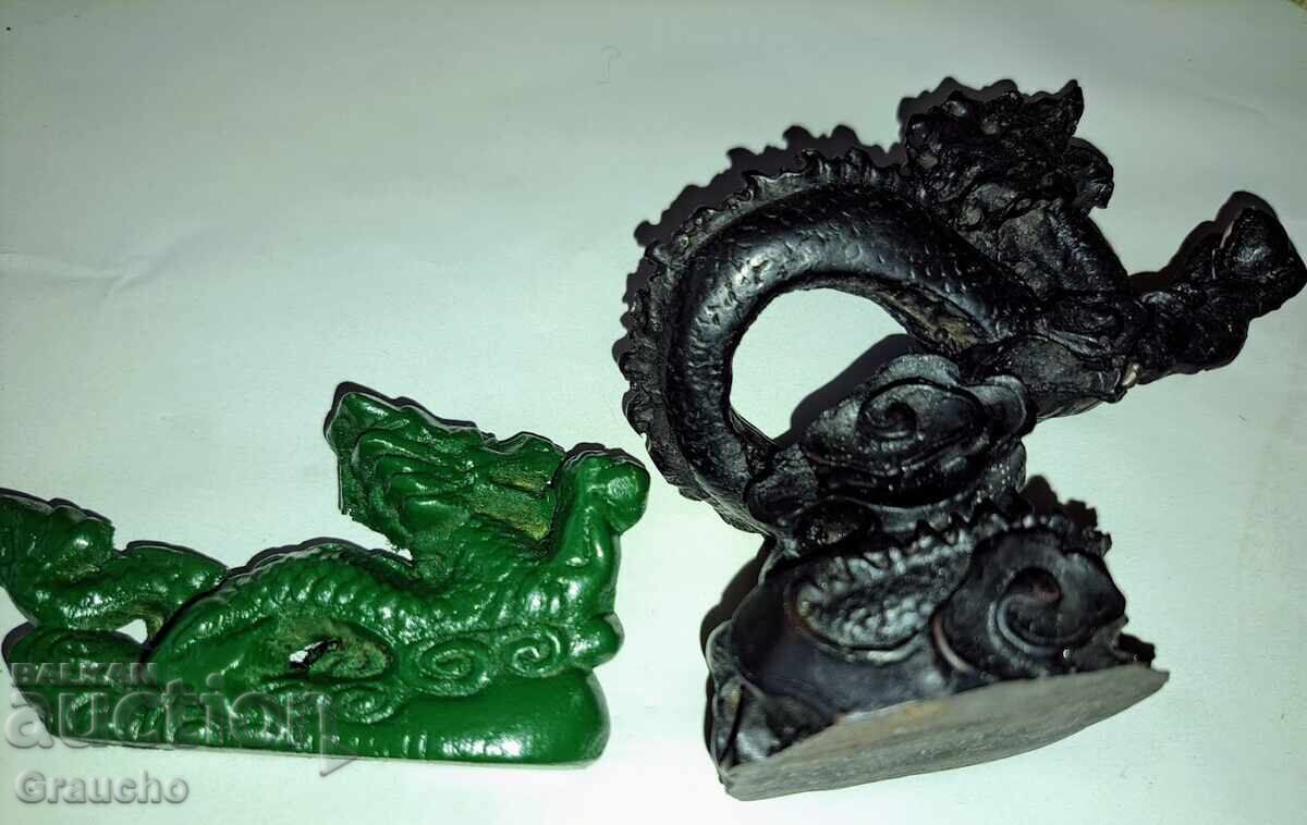 Auction  Two handmade dragons for wealth and success