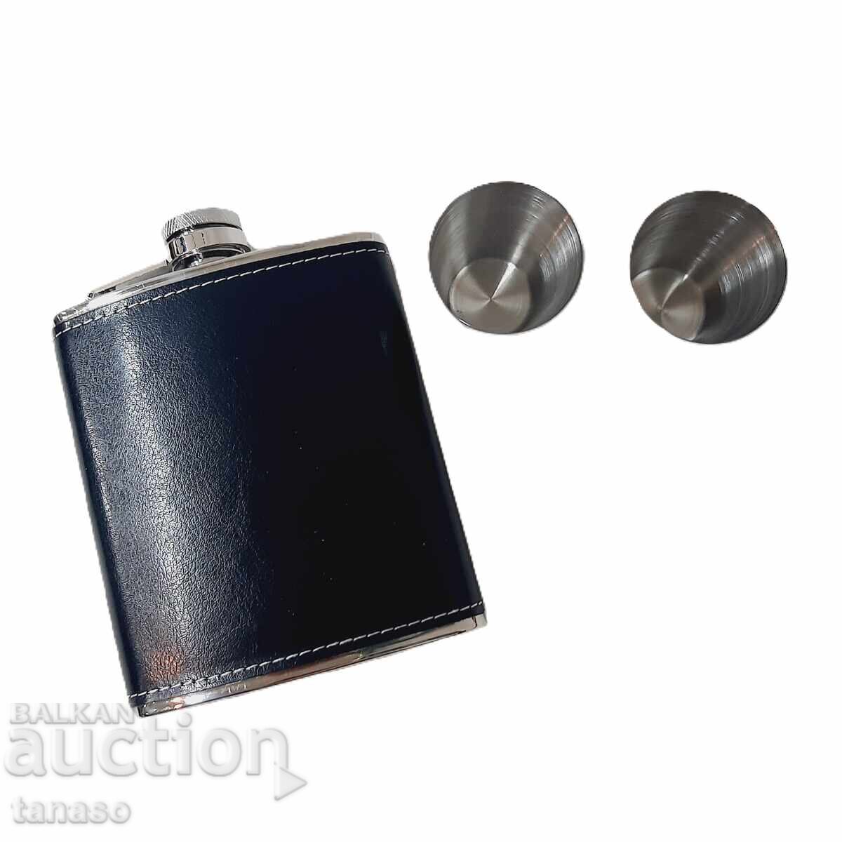 Metal flask with two shot glasses (1.3) - 5 Metal flask with two shot glasses (1.3) - 5