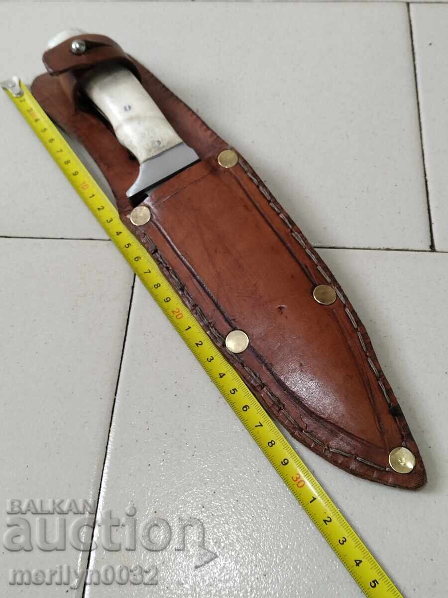 Ловен нож с кания и дръжка от еленов рог - 5 Ловен нож с кания и дръжка от еленов рог - 5