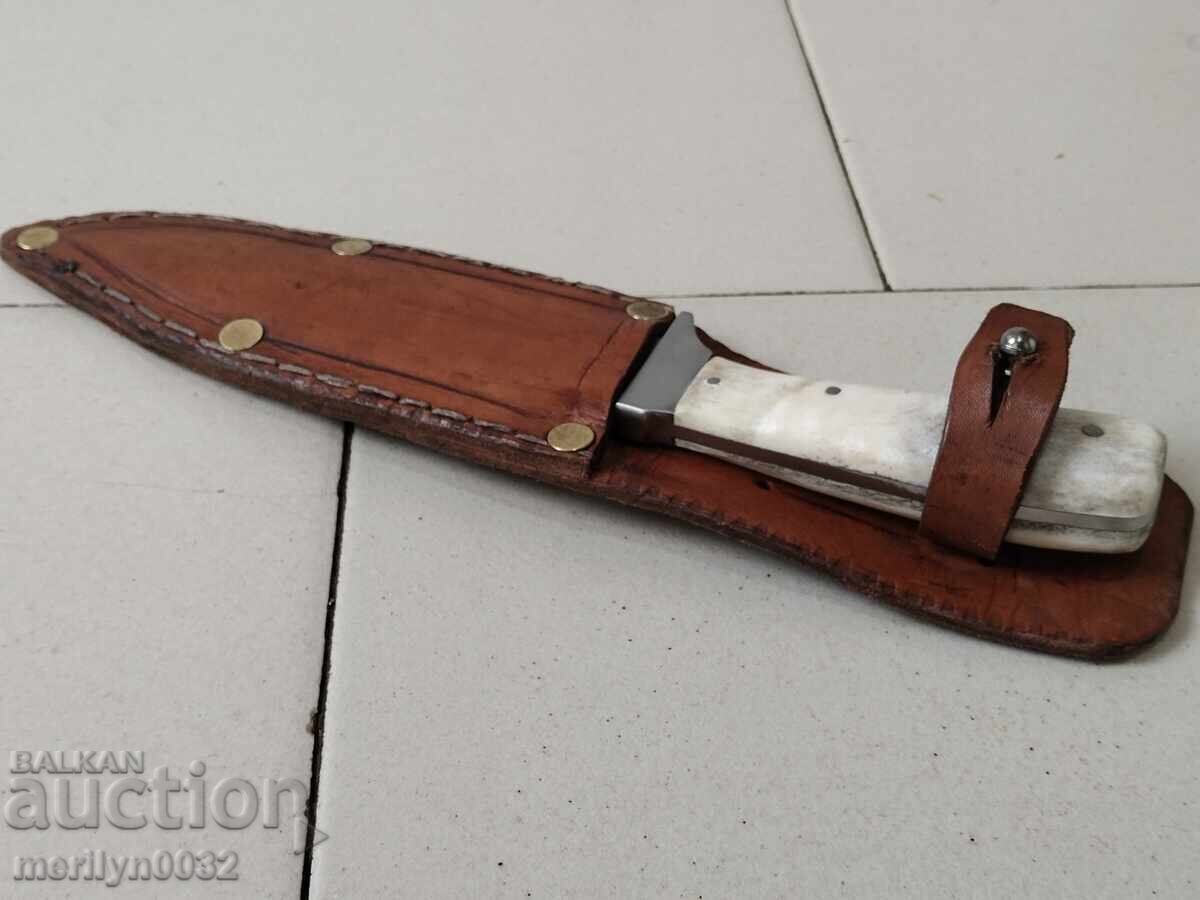 Ловен нож с кания и дръжка от еленов рог - 6 Ловен нож с кания и дръжка от еленов рог - 6