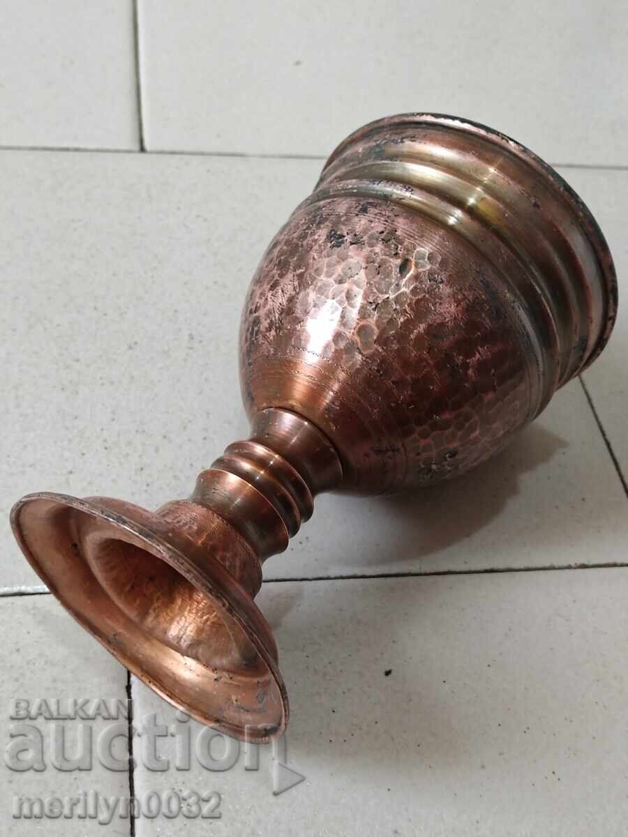 Аукцион Бакърена чаша бокал меден съд бакър Аукцион Бакърена чаша бокал меден съд бакър