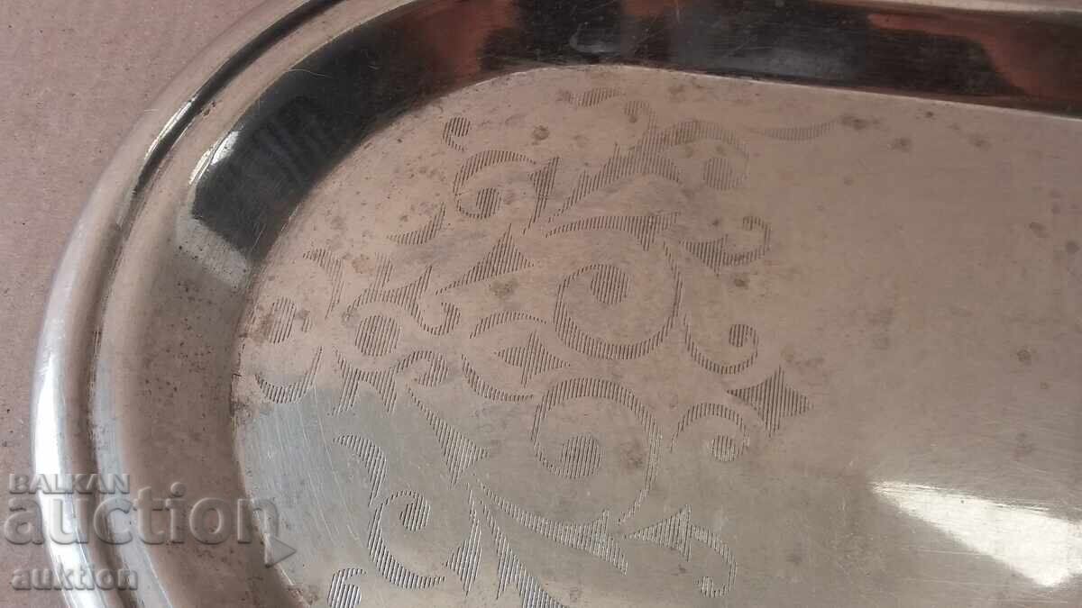 Δημοπρασία Αριστοκρατικό, στιβαρό χάλκινο δίσκος για καφέ