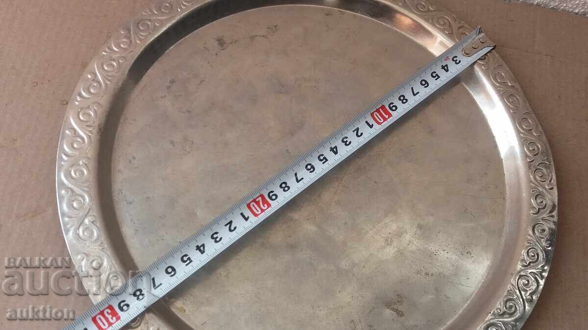 Αριστοκρατικό, στιβαρό χάλκινο δίσκος για καφέ - 5