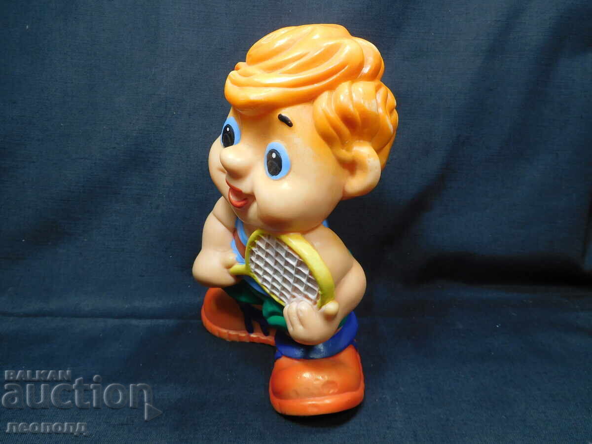 ΠΑΛΙΟ ΡΕΤΡΟ ΣΟΣ ΣΣΣΡ ΛΑΣΤΙΧΕΝΙΟ ΠΑΙΧΝΙΔΙ ΚΟΥΚΛΑ ΤΕΝΙΣΤΗΣ με τιμή 30.00 BGN | € 15.34