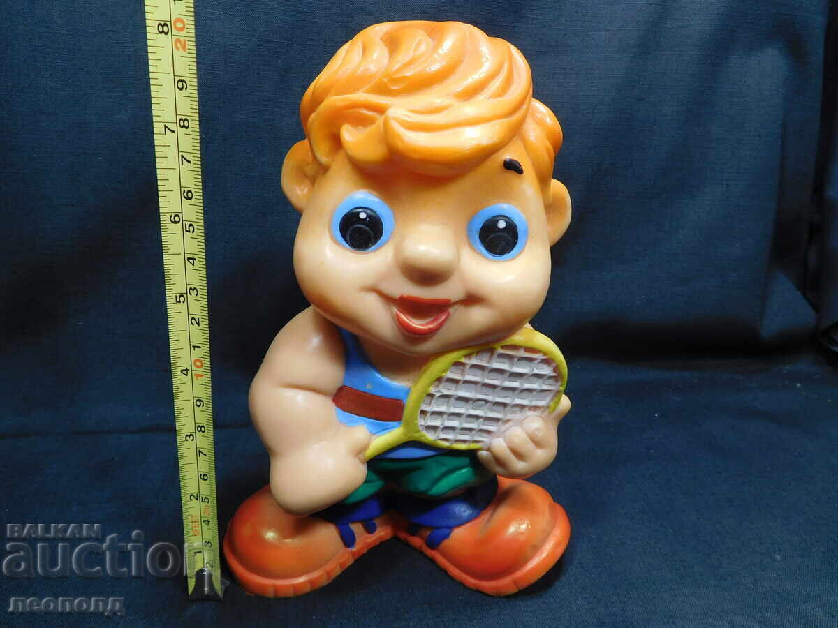 ΠΑΛΙΟ ΡΕΤΡΟ ΣΟΣ ΣΣΣΡ ΛΑΣΤΙΧΕΝΙΟ ΠΑΙΧΝΙΔΙ ΚΟΥΚΛΑ ΤΕΝΙΣΤΗΣ - 6