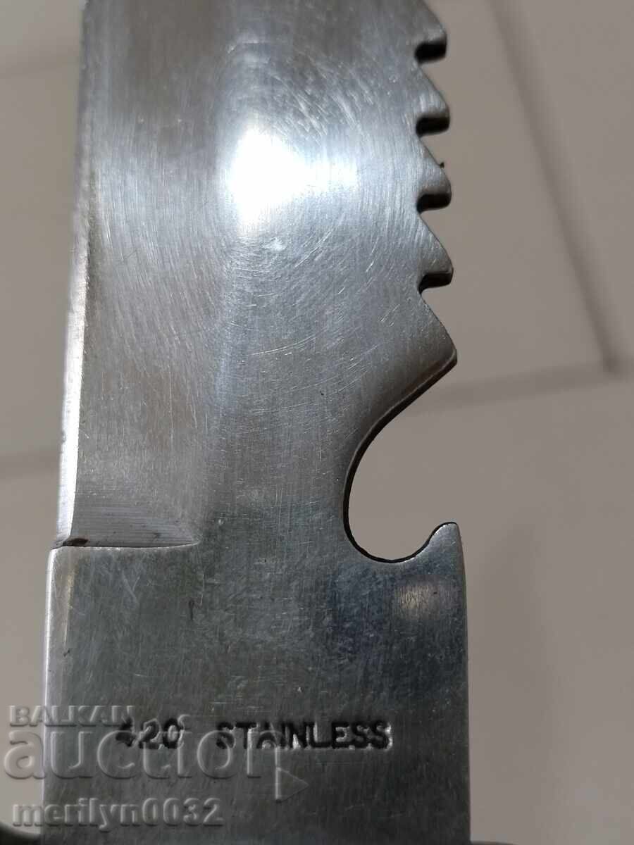 Auction Tourist knife with sheath Auction Tourist knife with sheath