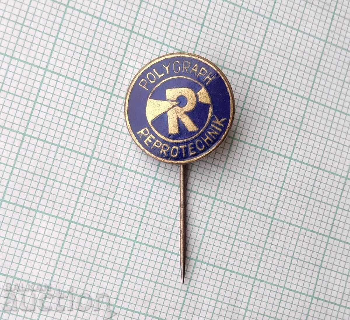 18692 Polygraph Reprotechnik Leipzig GDR - enamel with price 2.00 BGN | € 1.02 18692 Polygraph Reprotechnik Leipzig GDR - enamel with price 2.00 BGN | € 1.02