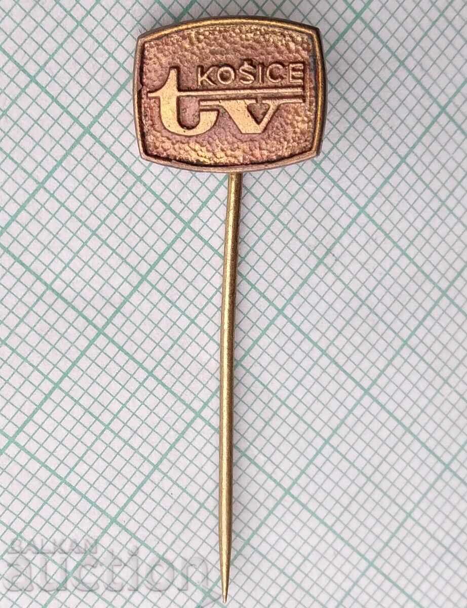 18697 Badges - Košice Television with price 1.00 BGN | € 0.51