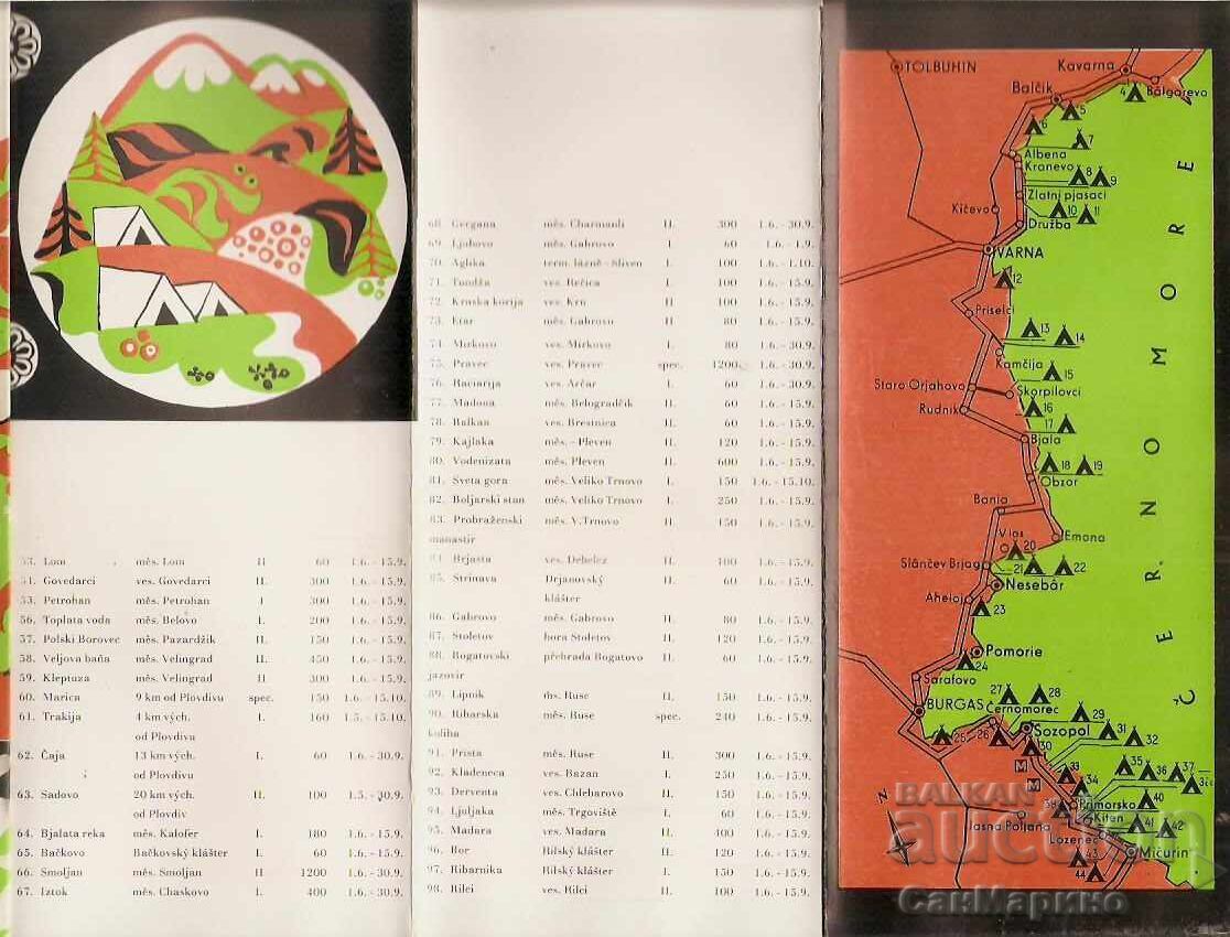 Delivery of Advertising flyer for campsites in Bulgaria 1