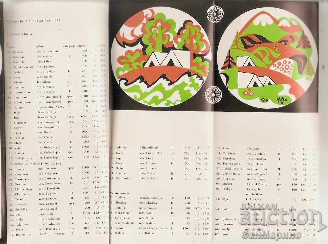 Advertising flyer for campsites in Bulgaria 1 - 5