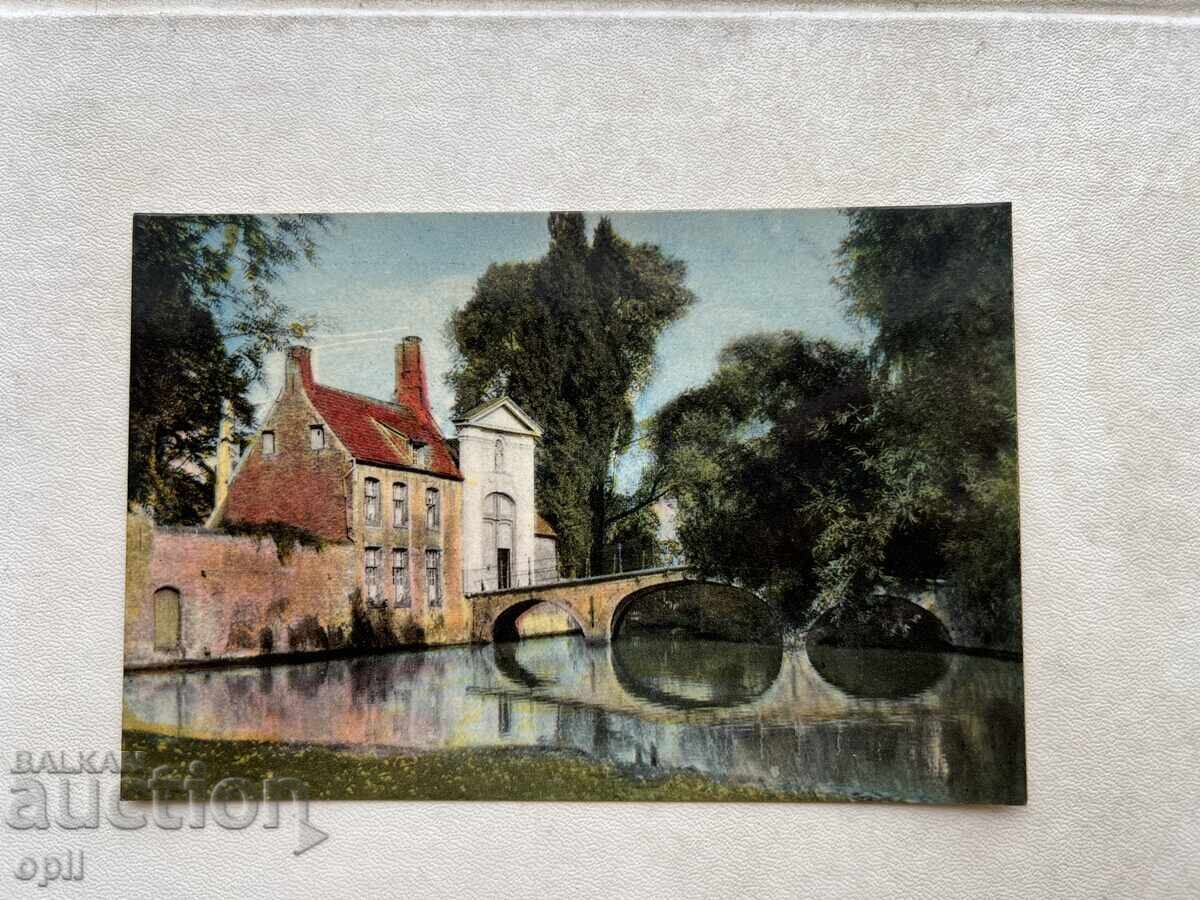 Стара Картичка - Белгия Брюж - Чиста с Защитно Покритие