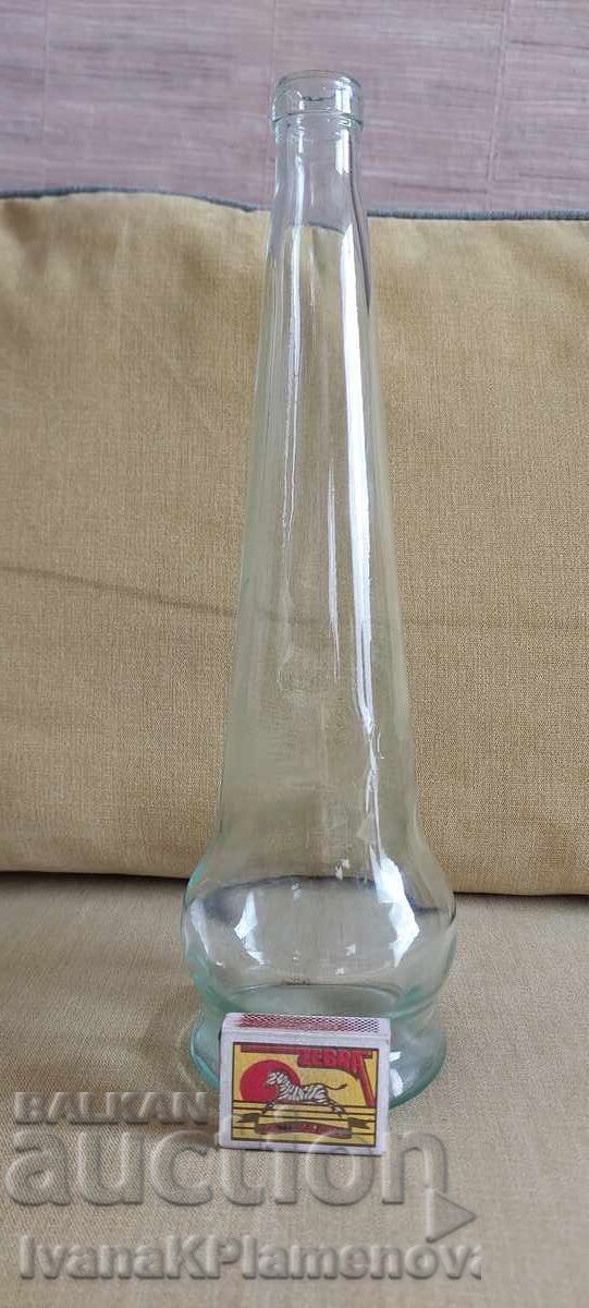 Delivery of Retro glass bottle for collectors, height 34cm Delivery of Retro glass bottle for collectors, height 34cm