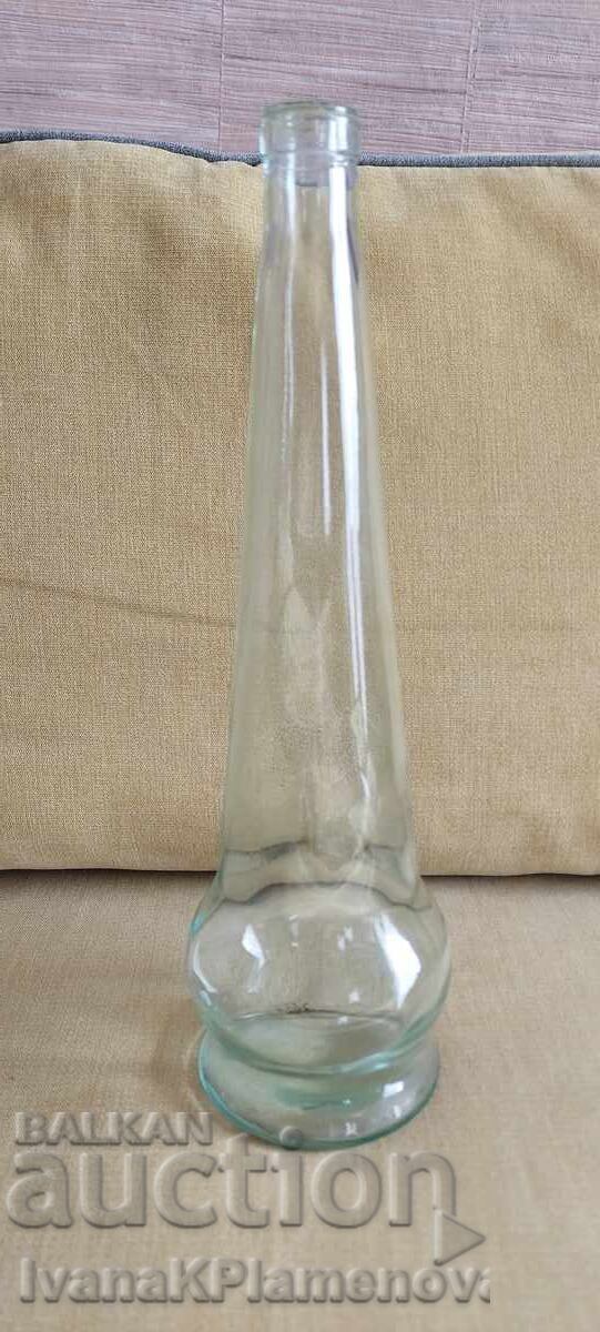 Retro glass bottle for collectors, height 34cm Retro glass bottle for collectors, height 34cm