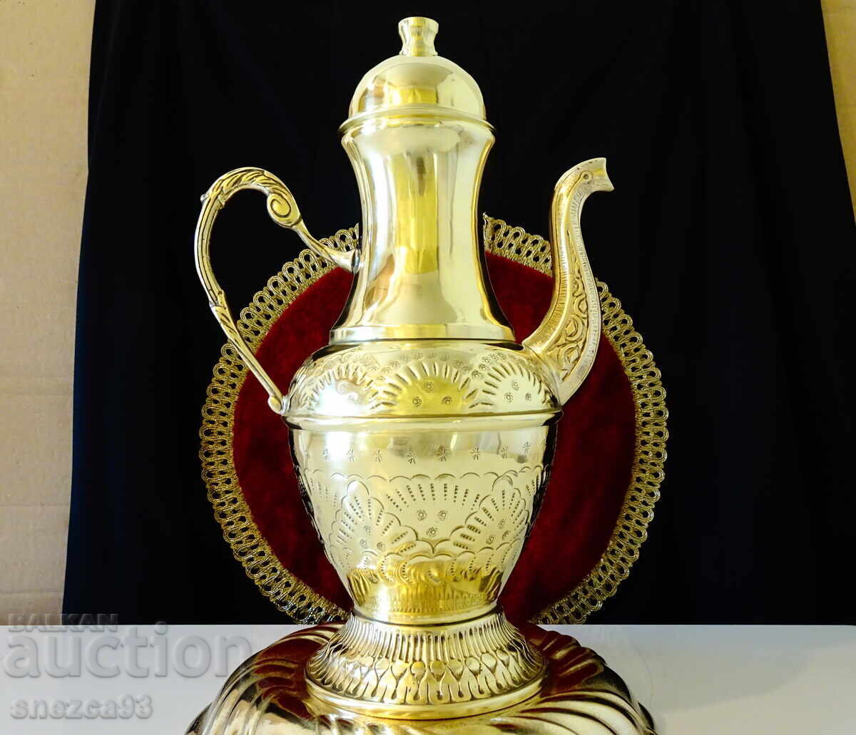 Χάλκινη κανάτα κρασιού 2.5 λίτρων, Ιερουσαλήμ, με σήμανση Χάλκινη κανάτα κρασιού 2.5 λίτρων, Ιερουσαλήμ, με σήμανση