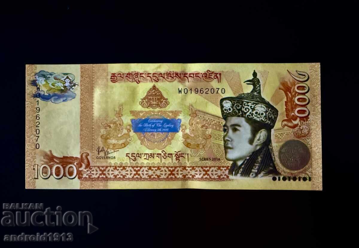 ΜΠΟΥΤΑΝ - 1000 ΝΓΚΟΥΛΤΡΟΥΜ 2016, P-36, UNC, ΕΠΕΤΕΙΑΚΟ