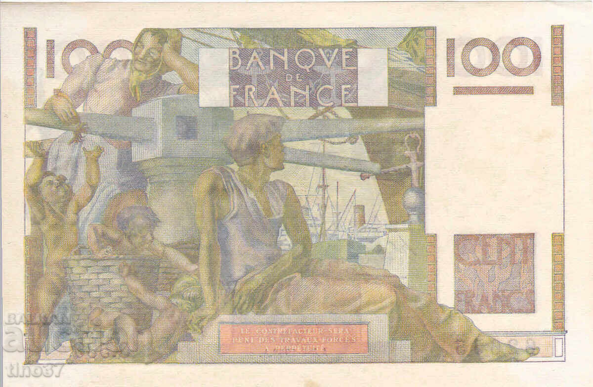 Auction  tino37- FRANCE - 100 FRANC - 1953 - XF