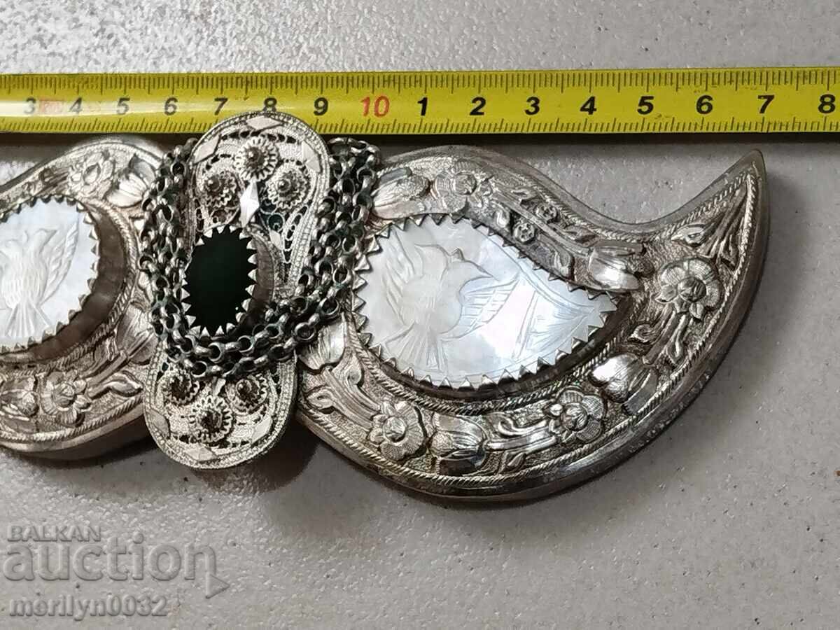 Αναγεννησιακές σφυρηλατημένες ασημένιες πάφτες με φίλντισι, πάφτες, ασήμι - 6