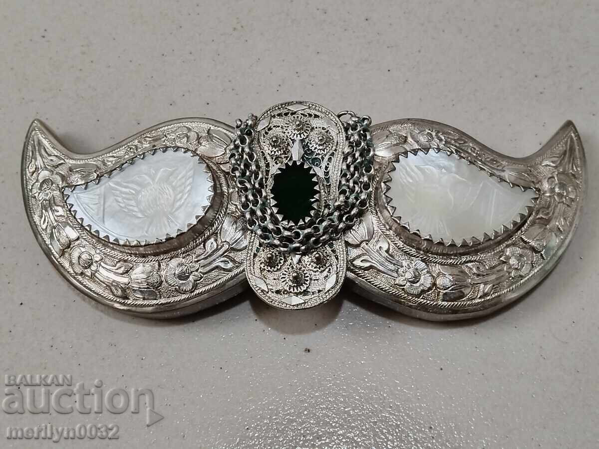 Αναγεννησιακές σφυρηλατημένες ασημένιες πάφτες με φίλντισι, πάφτες, ασήμι - 7 Αναγεννησιακές σφυρηλατημένες ασημένιες πάφτες με φίλντισι, πάφτες, ασήμι - 7