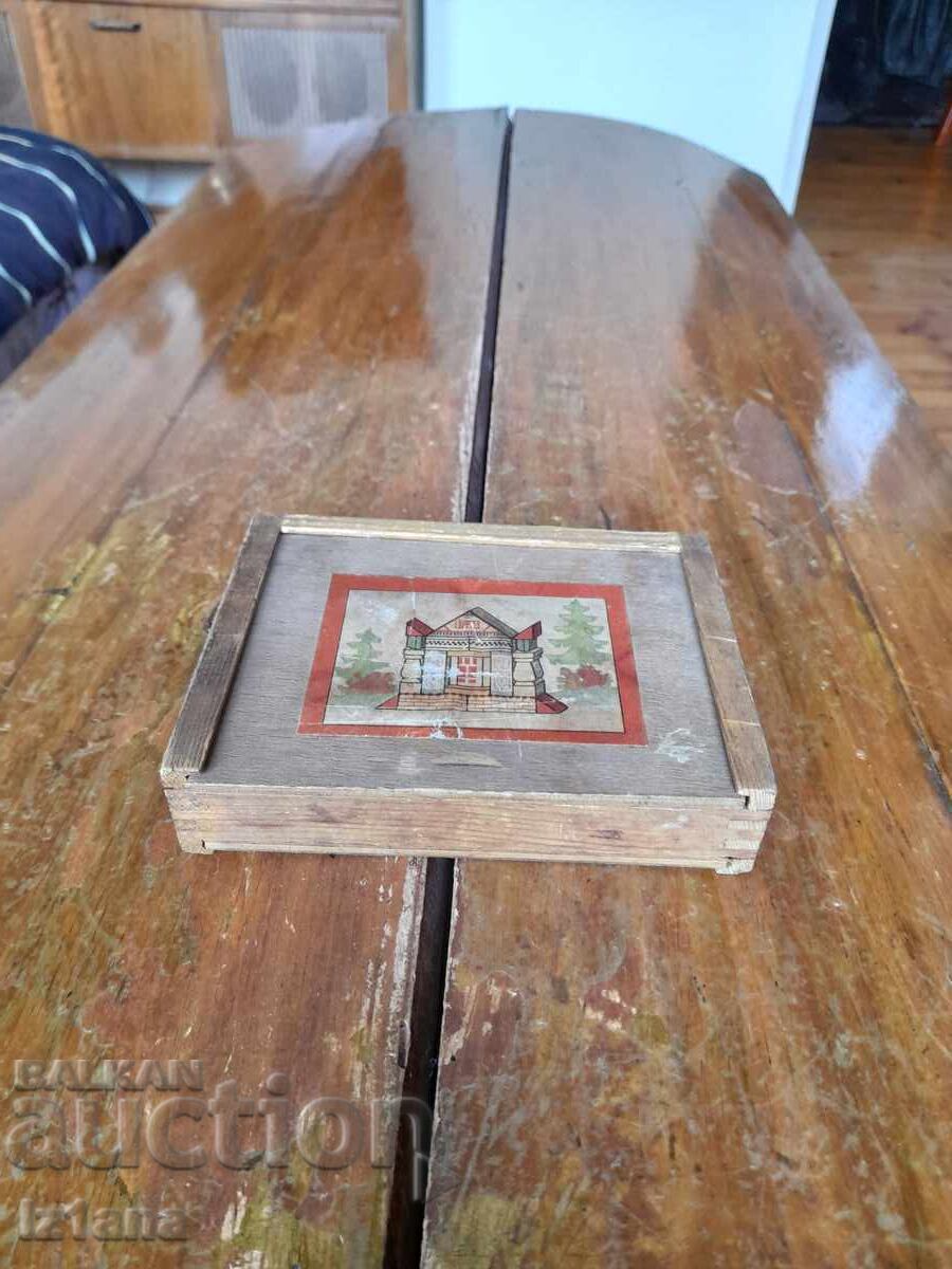 Стар детски дървен конструктор Стар детски дървен конструктор