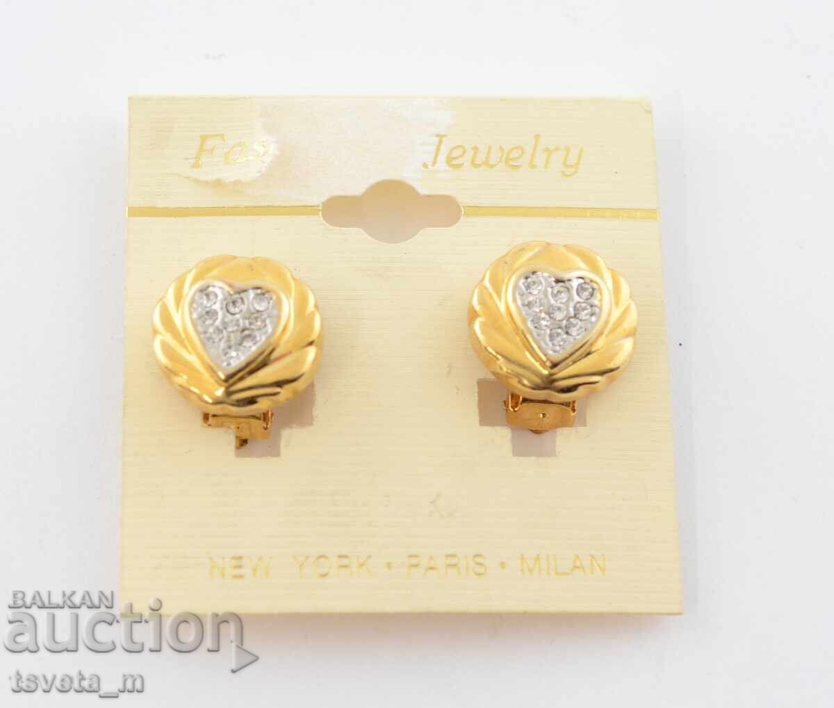 Women's earrings with clip