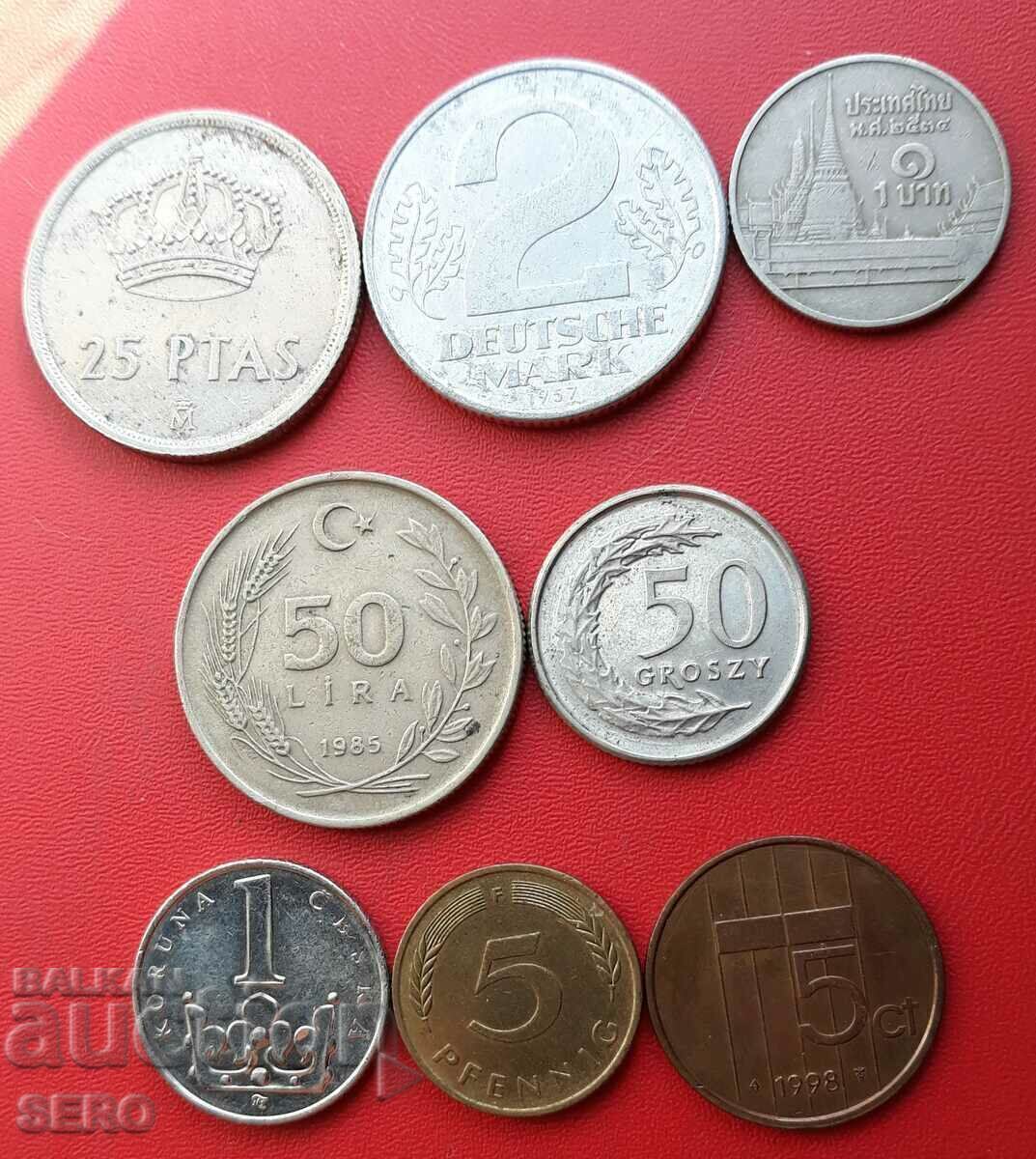 Mixed lot of 8 coins Mixed lot of 8 coins