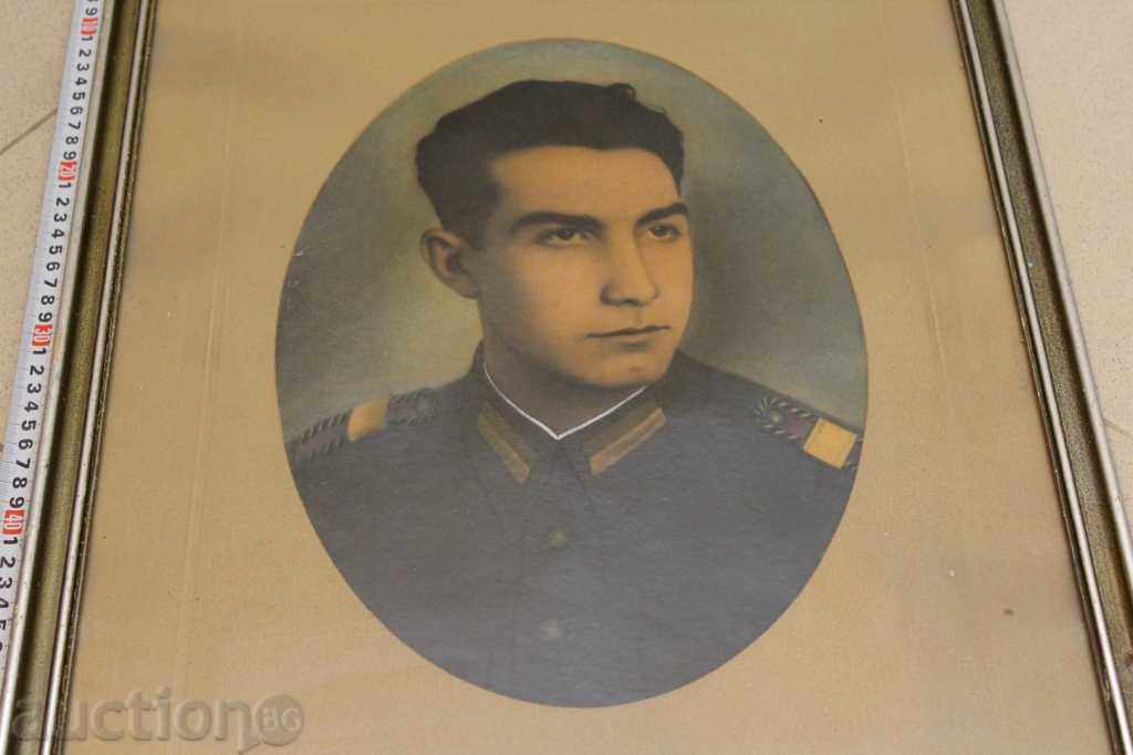 Аукцион ОГРОМЕН ЦАРСКИ ПОРТРЕТ ВОЙНИК УНИФОРМА СНИМКА КАРТОН РАМКА