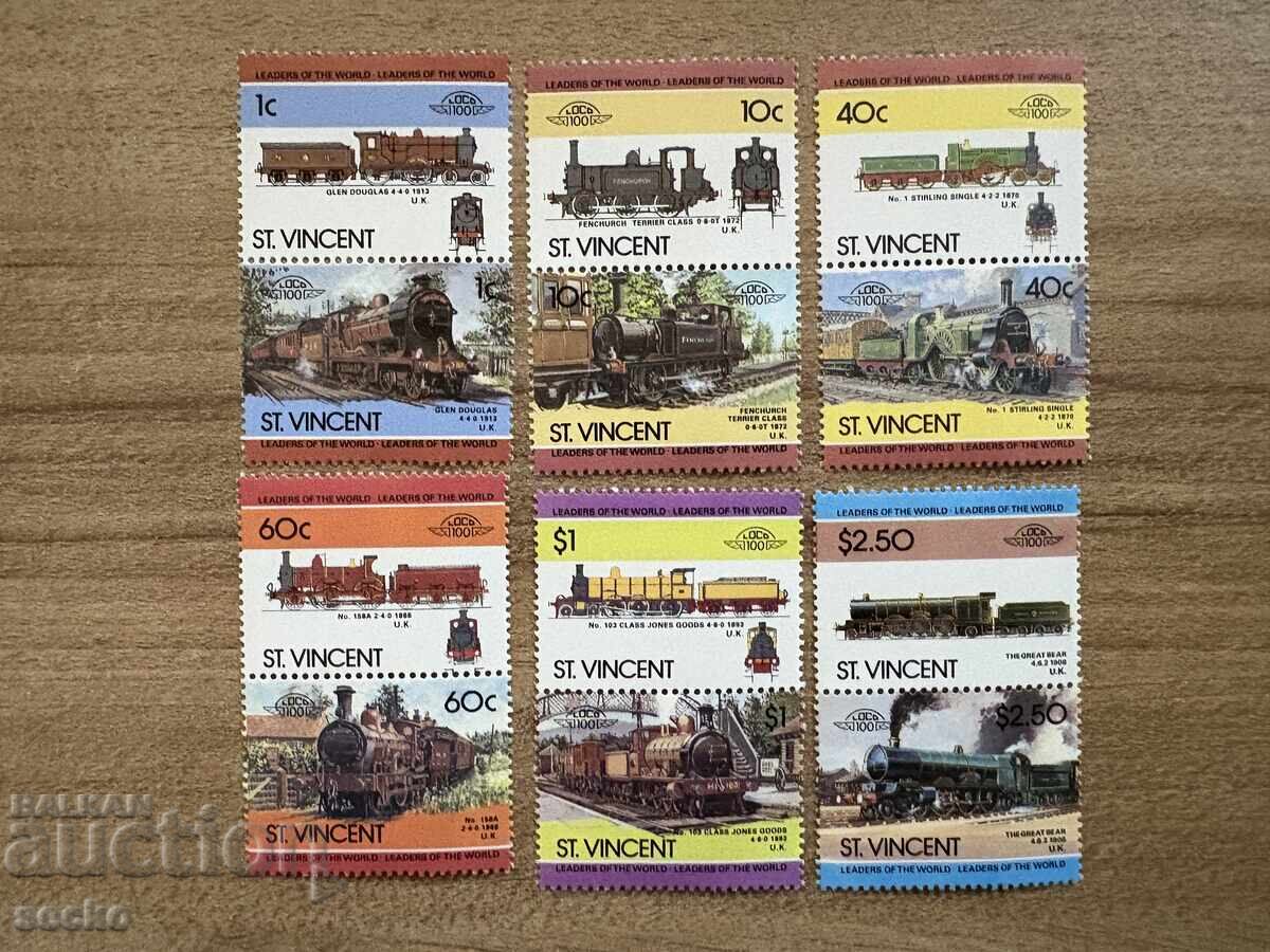 Сейнт Винсент - Локомотиви (1988) - MNH Сейнт Винсент - Локомотиви (1988) - MNH