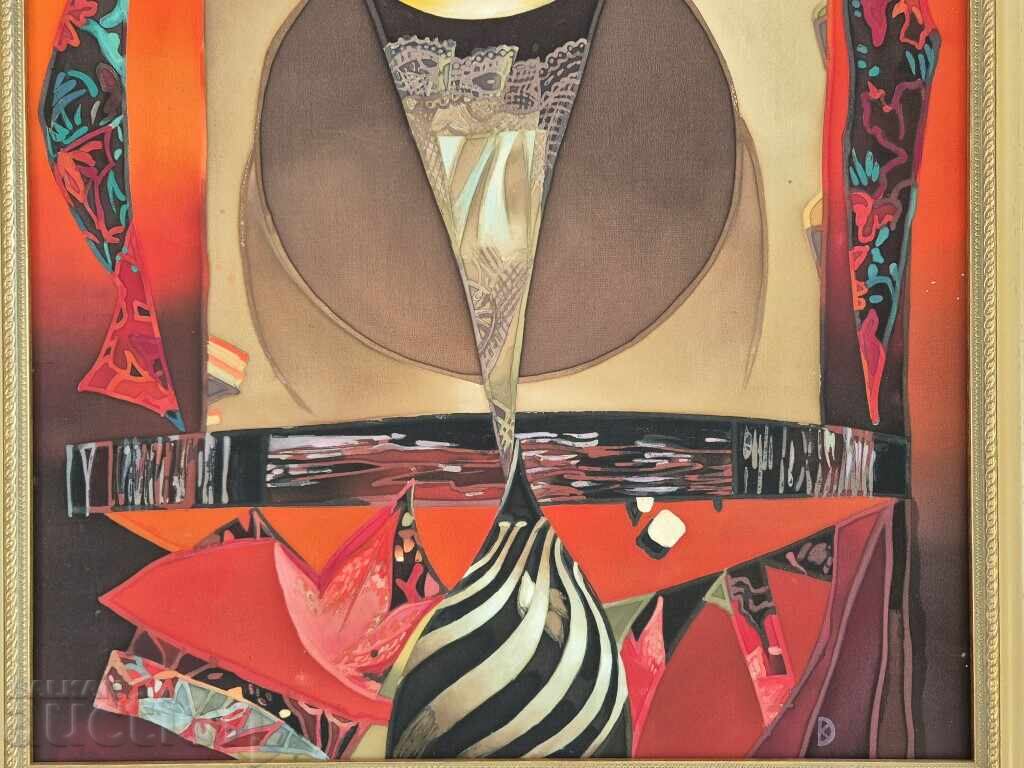 Доставка на Данелина Косева Батик естествена коприна Магически кръг Доставка на Данелина Косева Батик естествена коприна Магически кръг