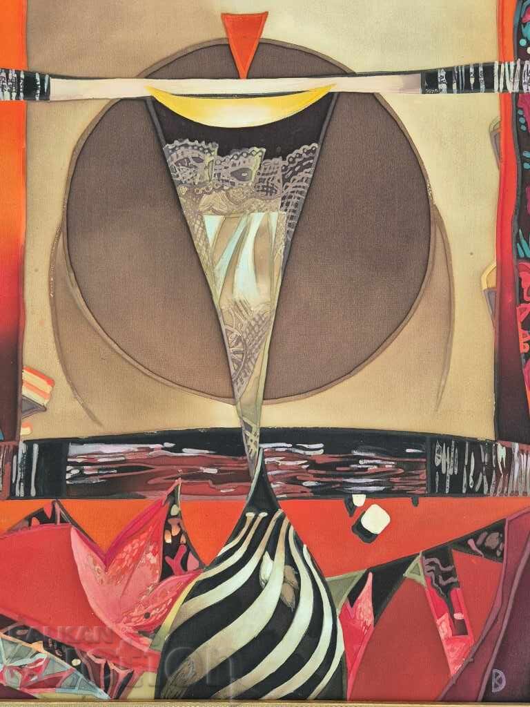 Данелина Косева Батик естествена коприна Магически кръг - 5 Данелина Косева Батик естествена коприна Магически кръг - 5