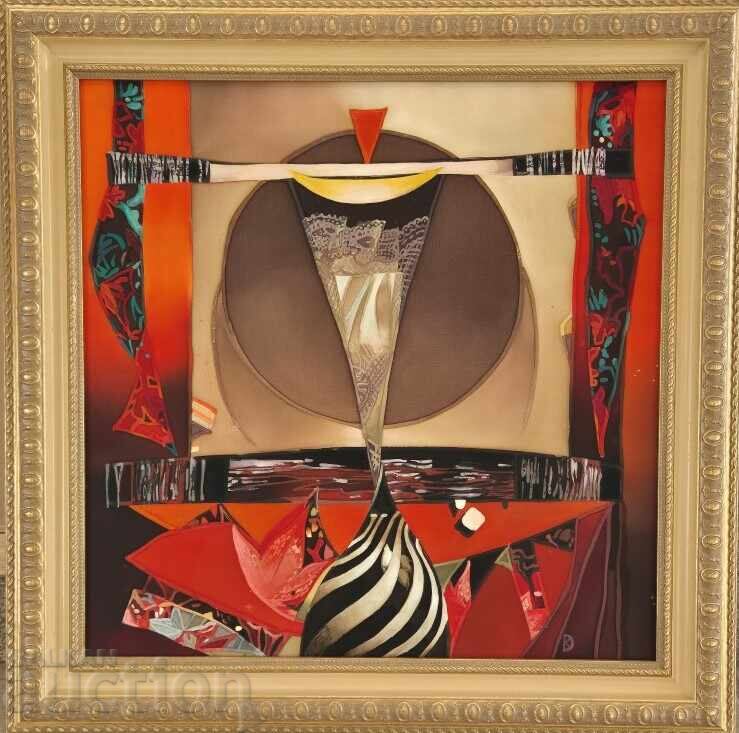 Данелина Косева Батик естествена коприна Магически кръг Данелина Косева Батик естествена коприна Магически кръг