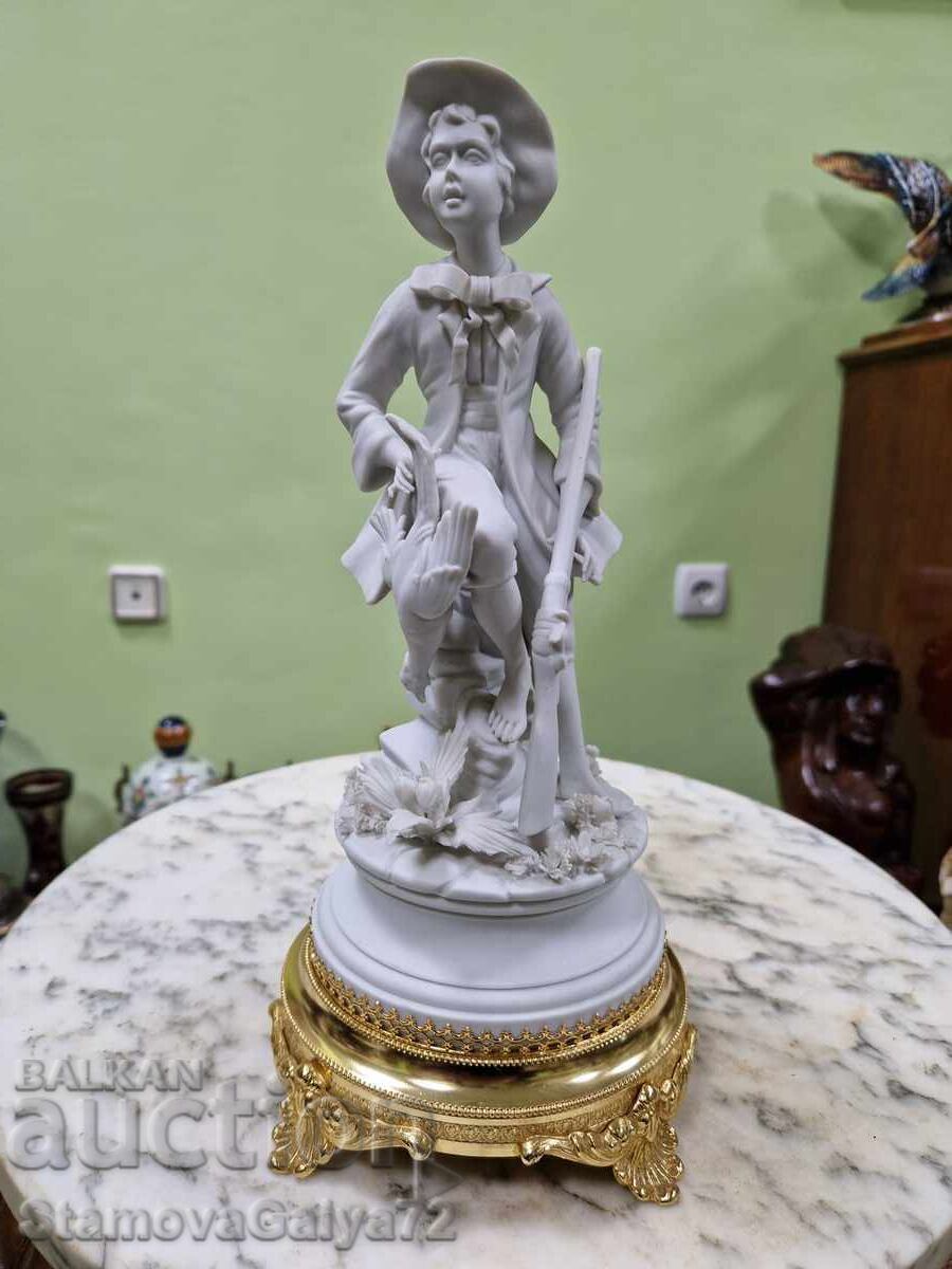 Beautiful Capodimonte porcelain collector's figurine