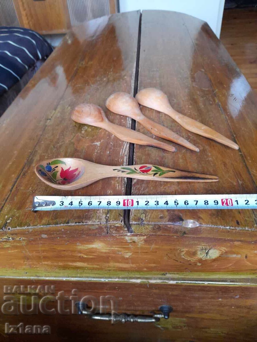 Παλιά Ρωσικά ξύλινα κουτάλια, Χοχλόμα - 5