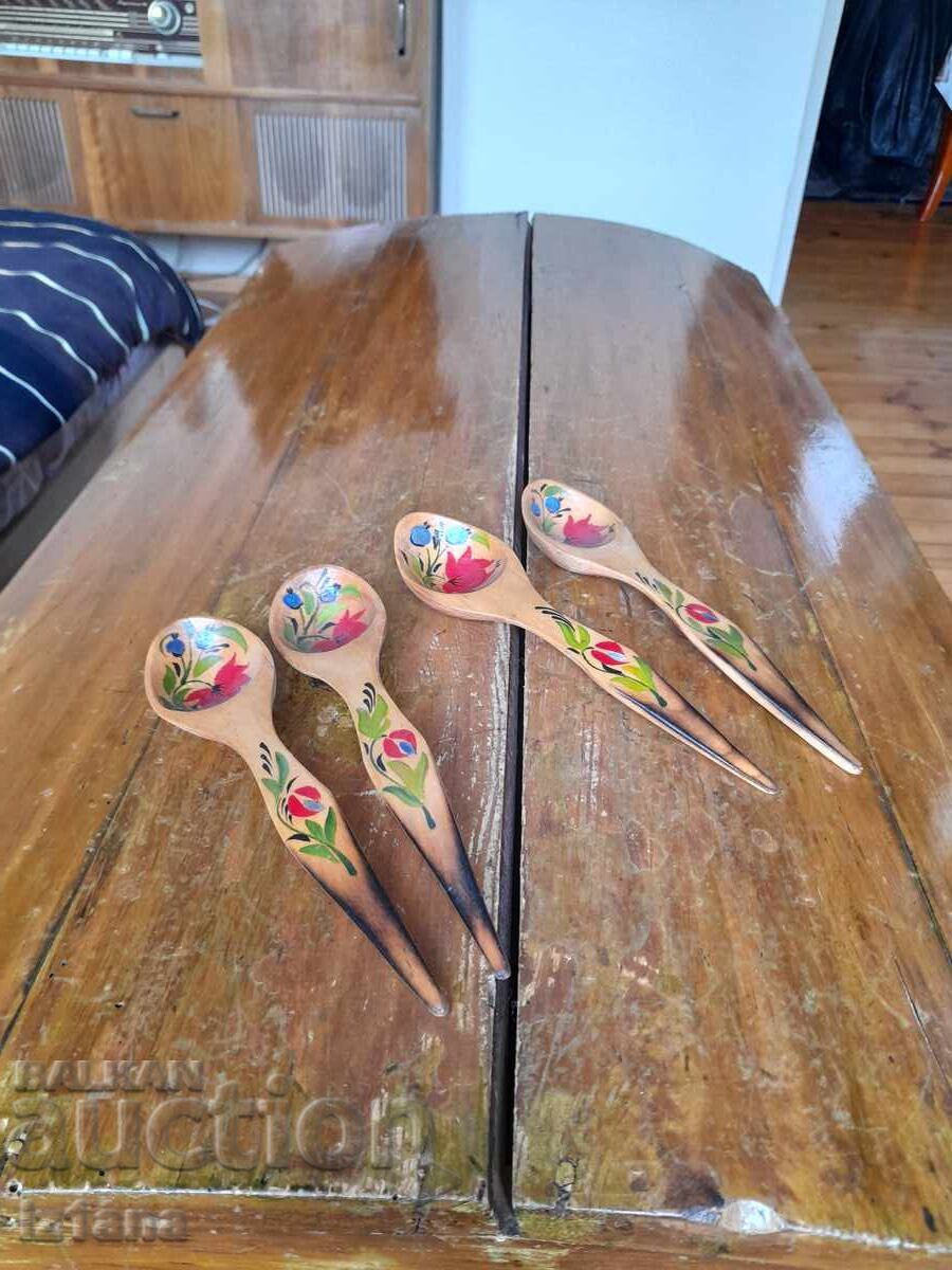 Παλιά Ρωσικά ξύλινα κουτάλια, Χοχλόμα