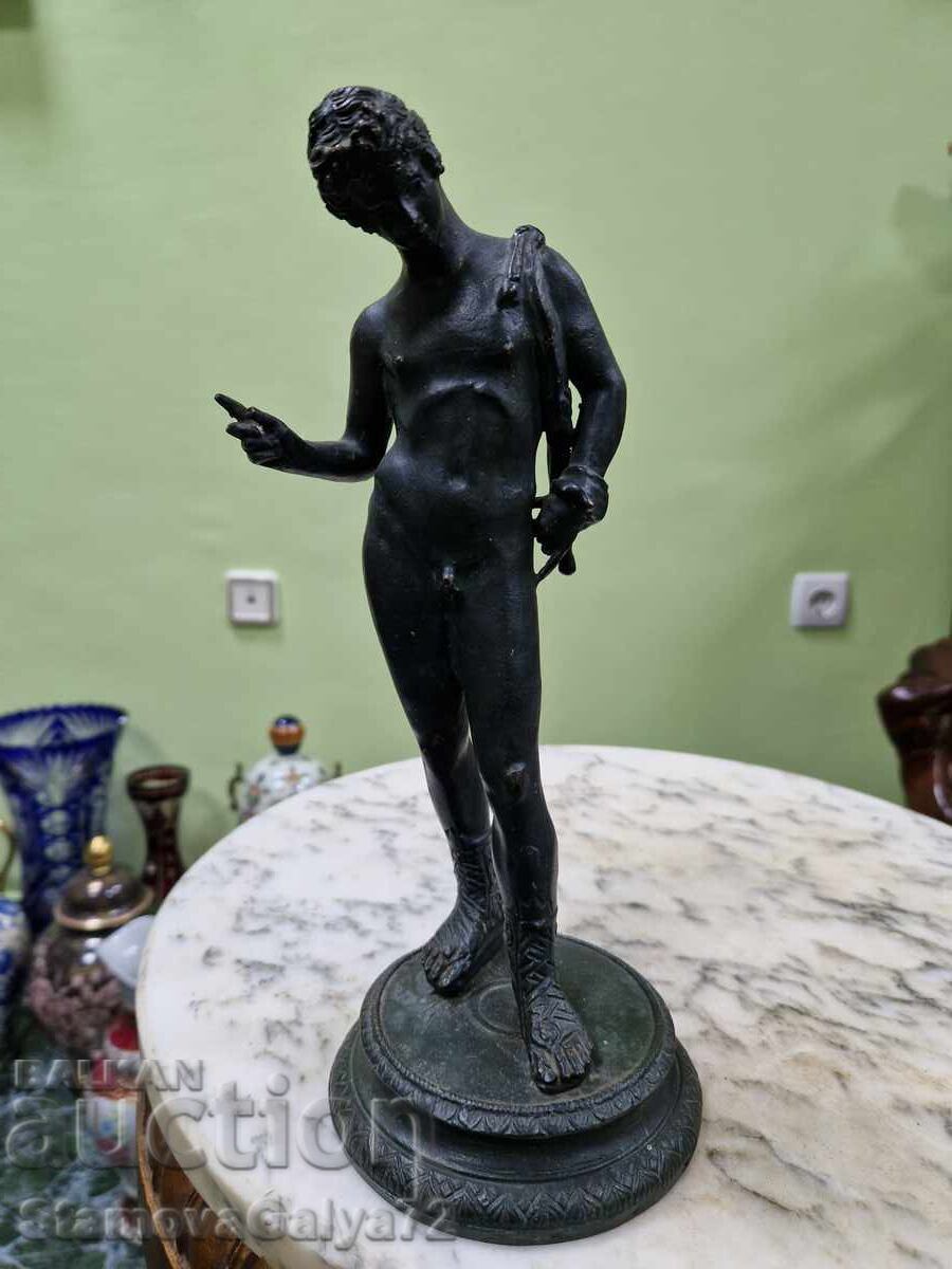 Παλιά γαλλική μπρούτζινη φιγούρα αγαλματίδιο με τιμή 398.00 BGN | € 203.49