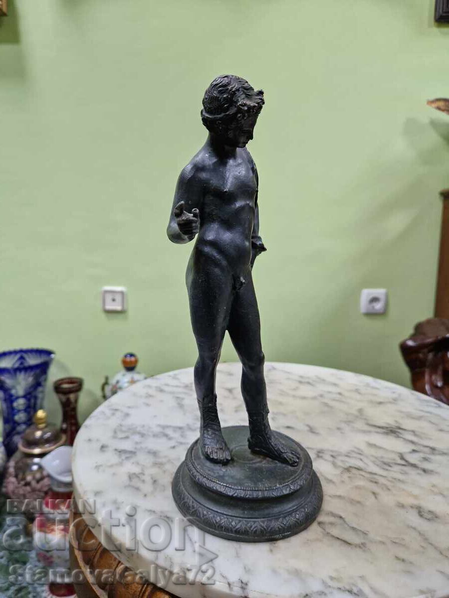 Παράδοση Παλιά γαλλική μπρούτζινη φιγούρα αγαλματίδιο