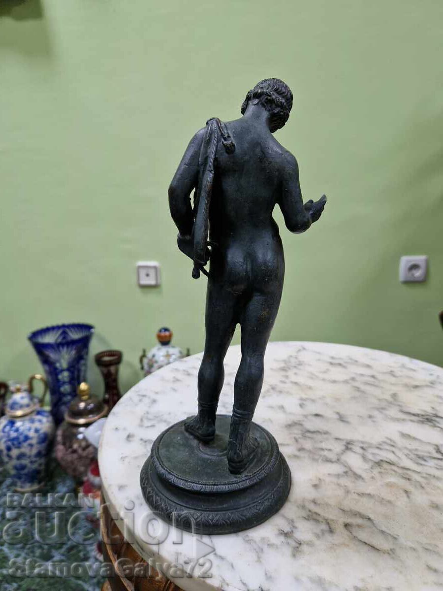 Figurină statuetă veche din bronz francez - 6