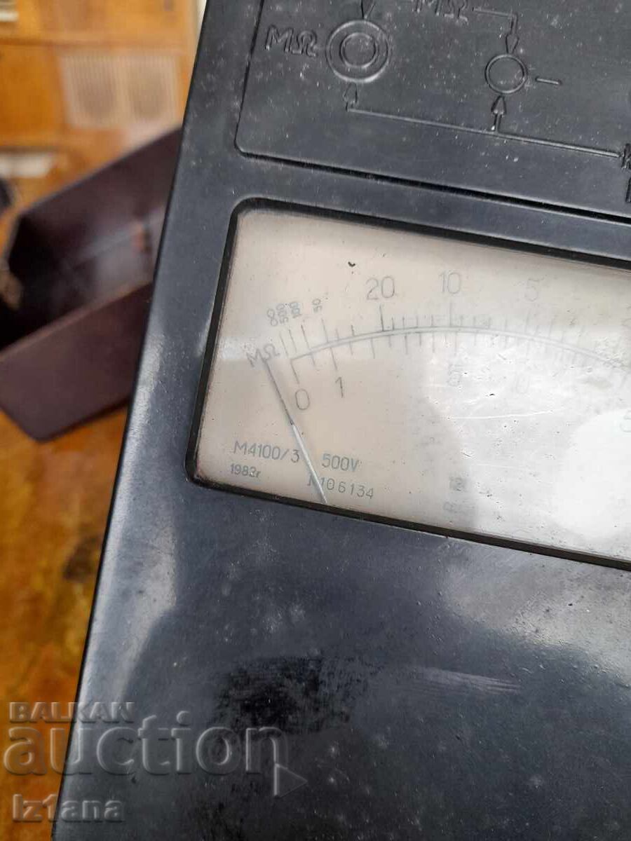 Old megohmmeter M4100/3 - 5