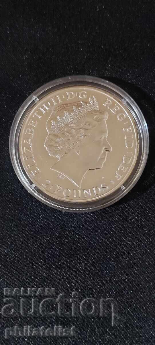 Παράδοση Ηνωμένο Βασίλειο 2015 – 2 λίρες - Έτος του προβάτου - 1 ΟΖ Παράδοση Ηνωμένο Βασίλειο 2015 – 2 λίρες - Έτος του προβάτου - 1 ΟΖ