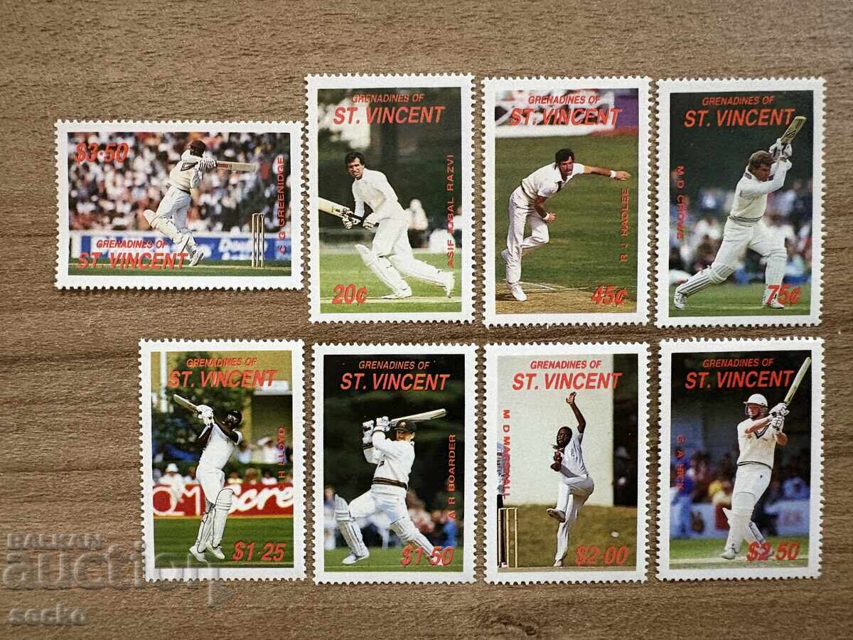 Гренадини от Сейнт Винсент - Играчи на крикет... (1988) MNH