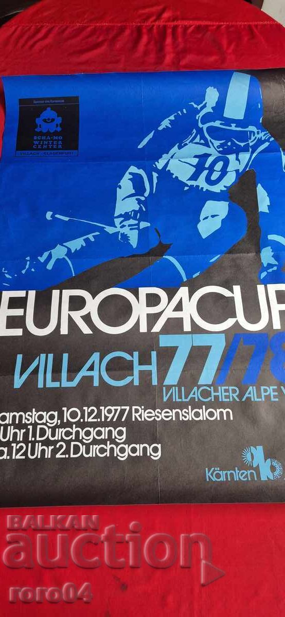 ΑΦΙΣΑ - EUROPA CUP - 1977 ΑΦΙΣΑ - EUROPA CUP - 1977