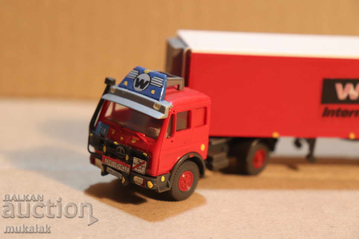 WIKING 1:87 H0 MERCEDES BENZ ΜΟΝΤΕΛΟ ΑΥΤΟΚΙΝΗΤΟΥ ΦΟΡΤΗΓΟΥ ΤΡΕΪΛΕΡ με τιμή 10.00 BGN | € 5.11 WIKING 1:87 H0 MERCEDES BENZ ΜΟΝΤΕΛΟ ΑΥΤΟΚΙΝΗΤΟΥ ΦΟΡΤΗΓΟΥ ΤΡΕΪΛΕΡ με τιμή 10.00 BGN | € 5.11