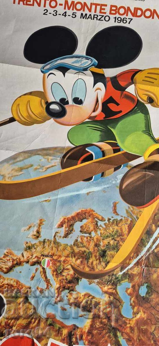 POSTER - TRENTO - MONTE BODONE - 1967 with price 175.50 BGN | € 89.73