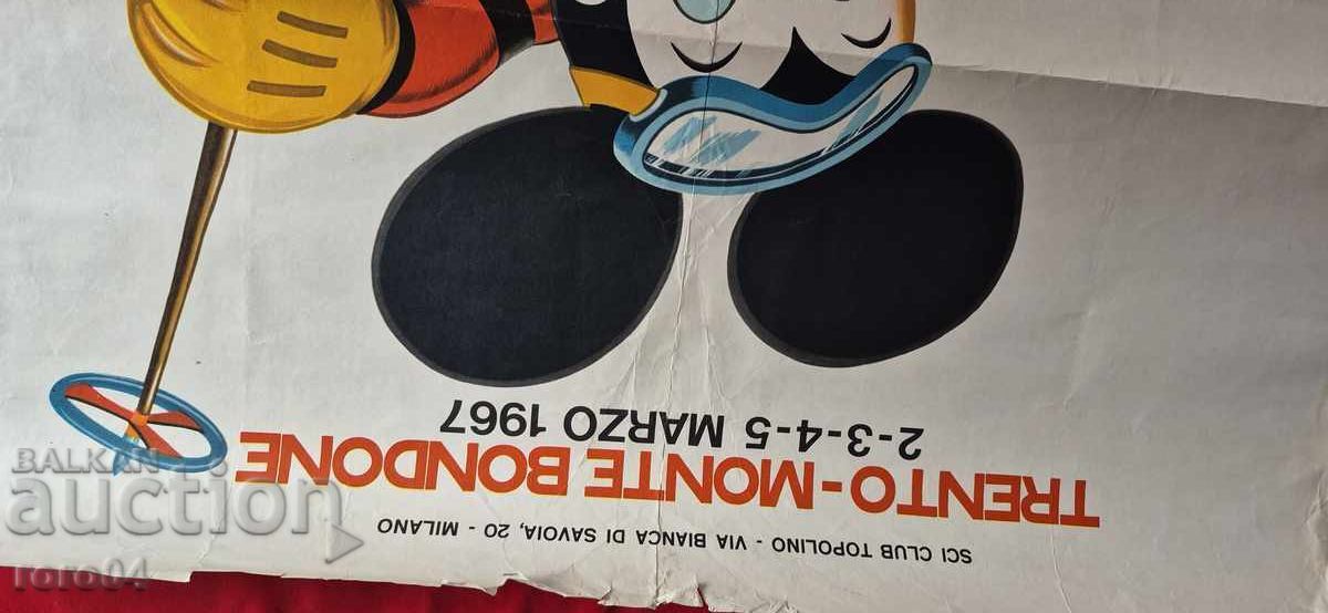 Auction  POSTER - TRENTO - MONTE BODONE - 1967