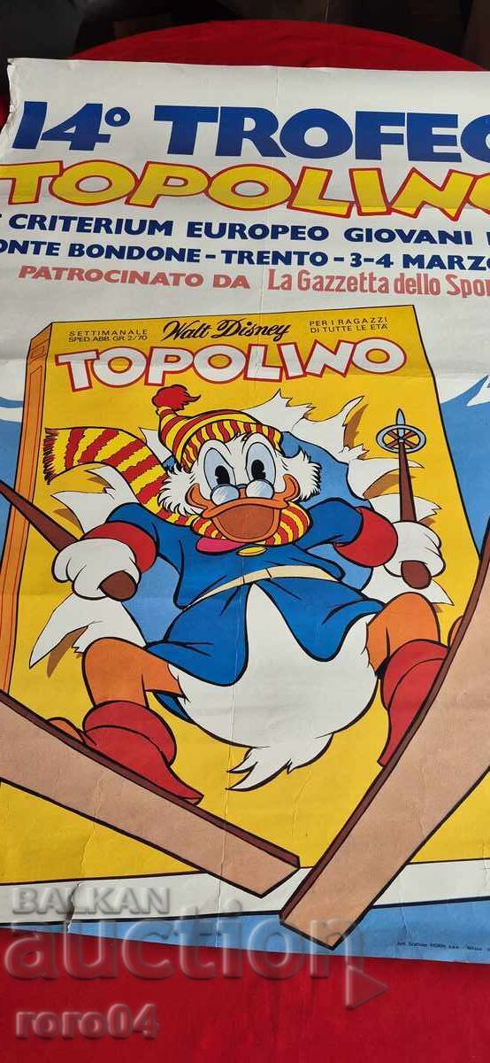 ПЛАКАТ - F.I.S. - WALT DISNEY - 1973 г. - 6 ПЛАКАТ - F.I.S. - WALT DISNEY - 1973 г. - 6