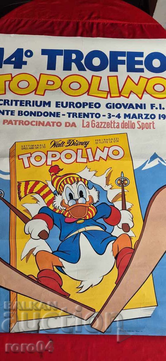 ПЛАКАТ - F.I.S. - WALT DISNEY - 1973 г. ПЛАКАТ - F.I.S. - WALT DISNEY - 1973 г.