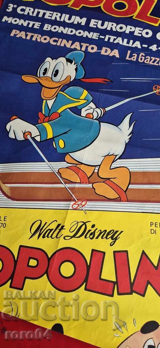 ПЛАКАТ - F.I.S. - WALT DISNEY - 1972 г. с цена 175.50 лв. | € 89.73